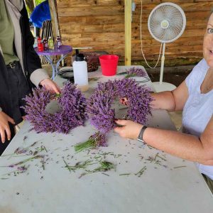 Lavender Wreath Crafting