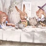 alice and friends at tea